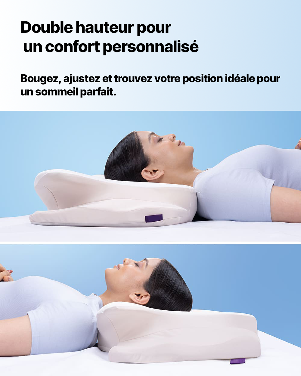 Coussin orthopédique pour cervicales